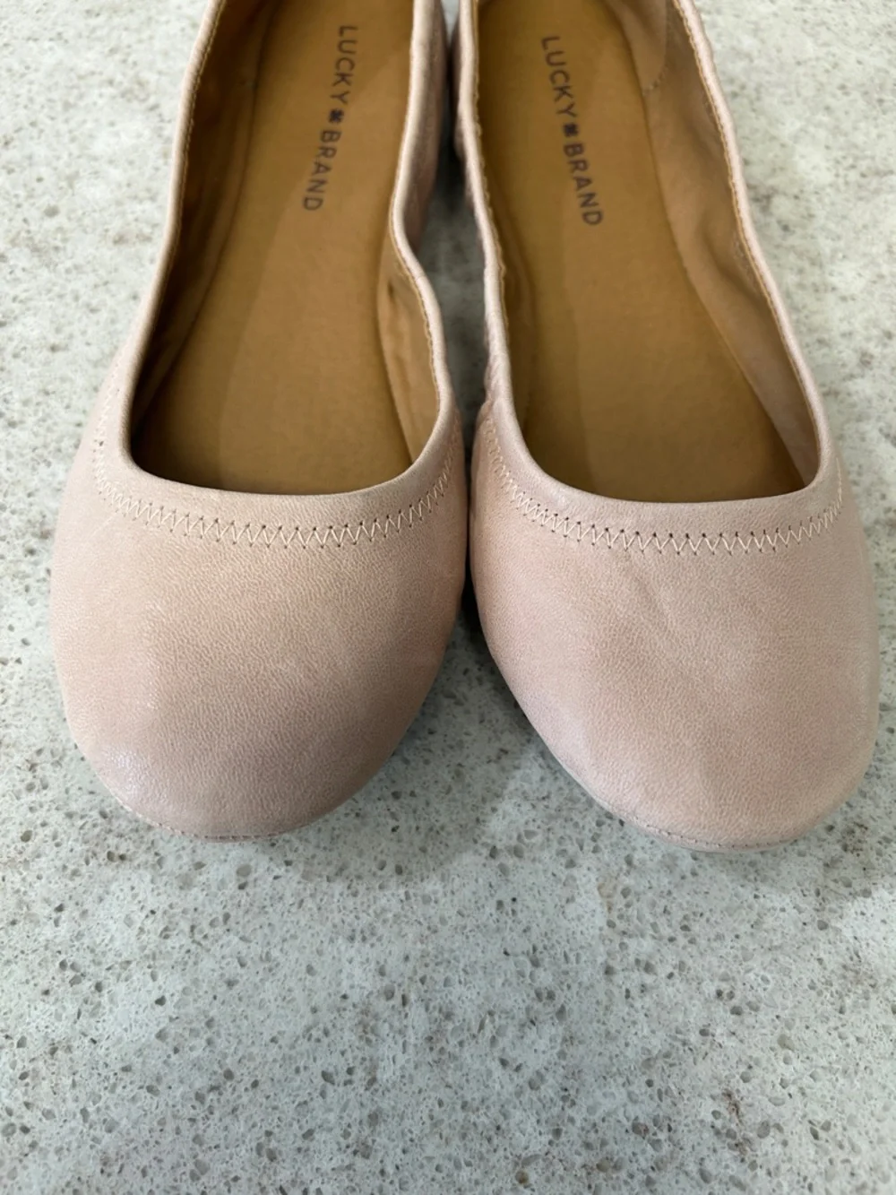 Lucky Brand Women's Pale Pink Ballet Flats - Picture 3 of 8